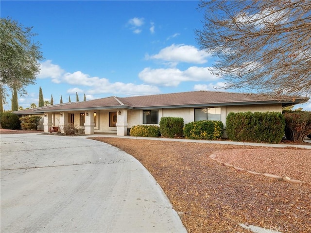 view of ranch-style home