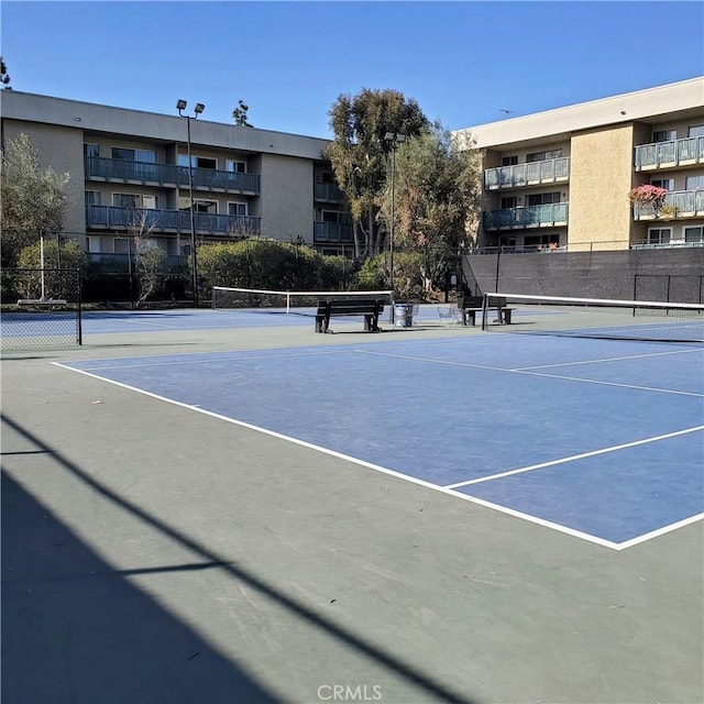 view of sport court