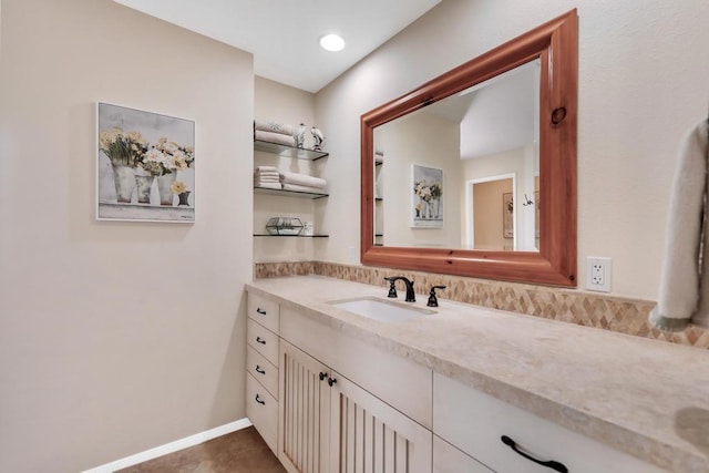 bathroom featuring vanity