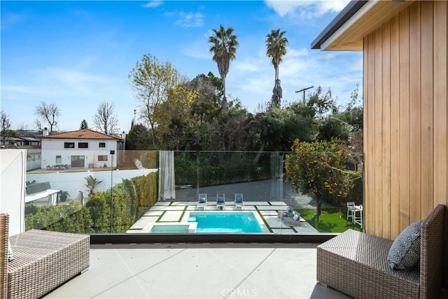 view of pool with a patio