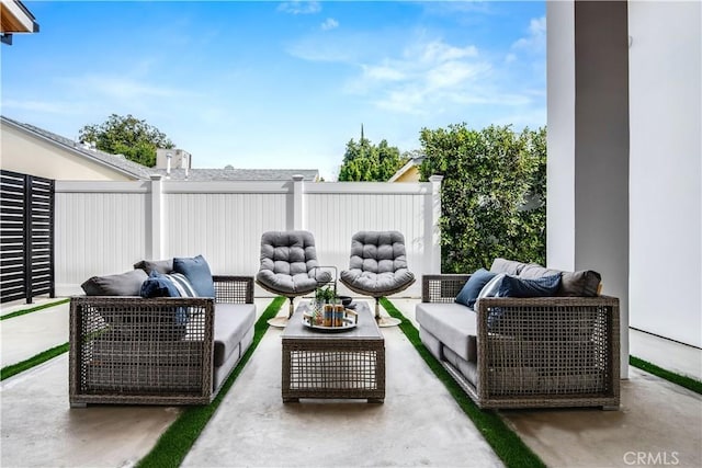 view of patio / terrace with outdoor lounge area