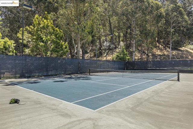 view of tennis court