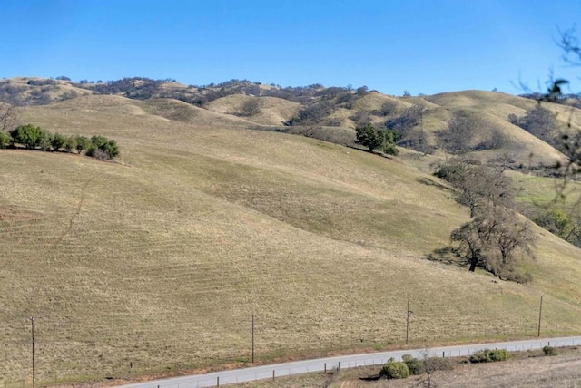 view of mountain feature featuring a rural view