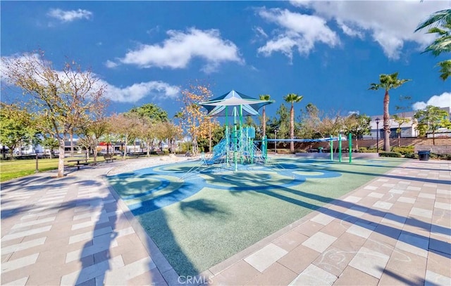 view of jungle gym