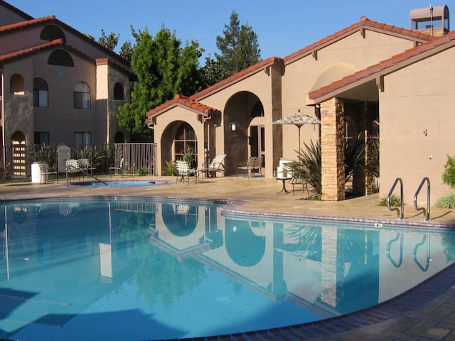 view of pool with a patio