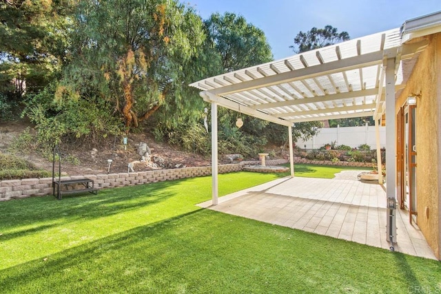 1403 Goff Ct, San Diego, CA 92114 - view of yard featuring a pergola and a patio