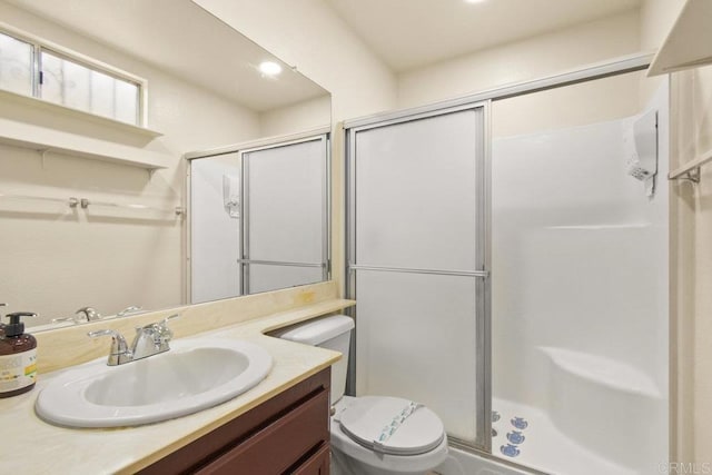 1403 Goff Ct, San Diego, CA 92114 - full bathroom with vanity, a stall shower, and toilet
