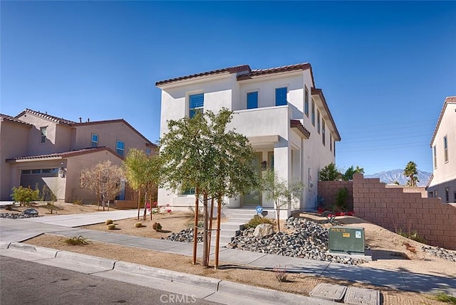 view of mediterranean / spanish house