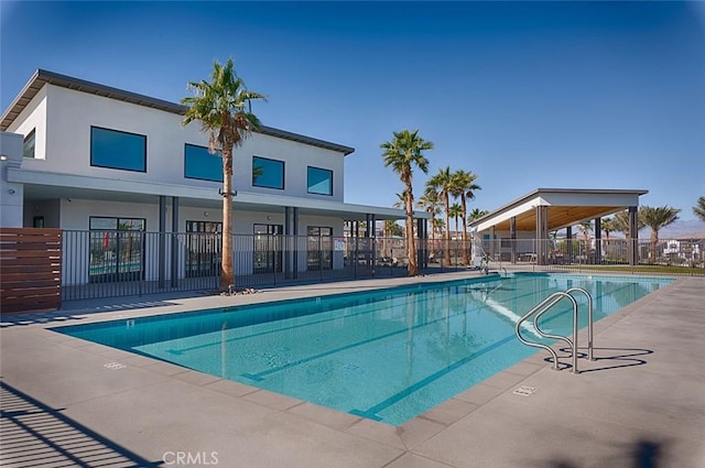 view of pool with a patio area