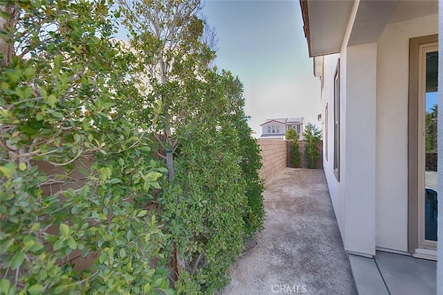 view of yard featuring a patio