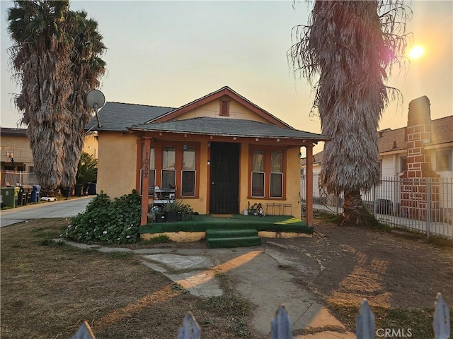 view of front of property