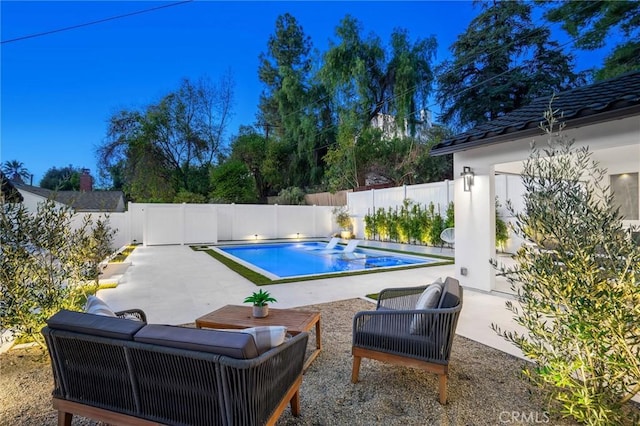 view of pool with a patio