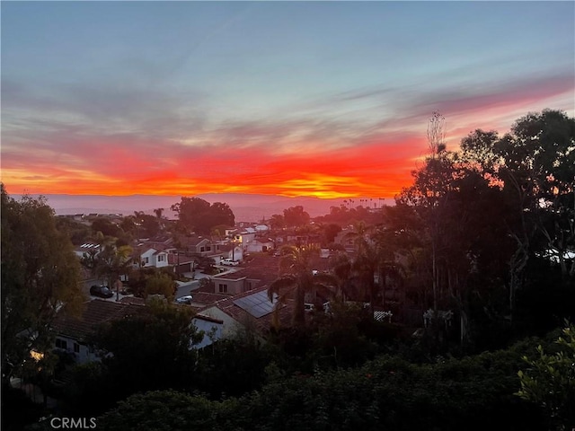 view of nature at dusk