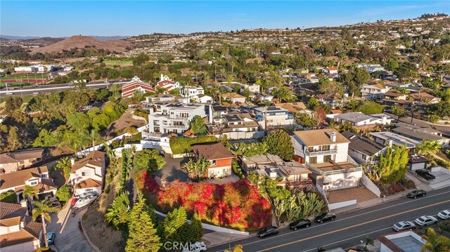 aerial view featuring a mountain view