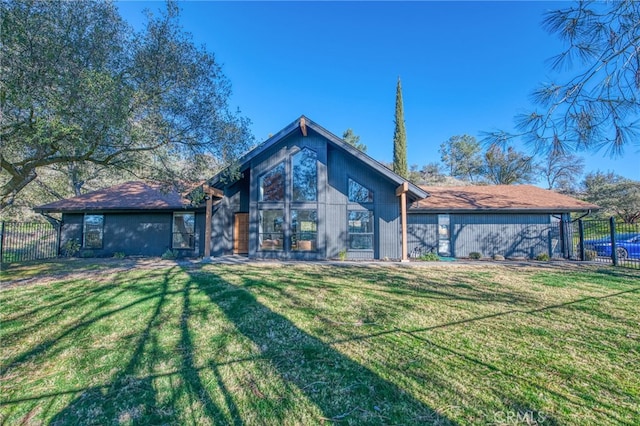 42893 Long Hollow Dr, Coarsegold, CA 93614 - back of house featuring a lawn