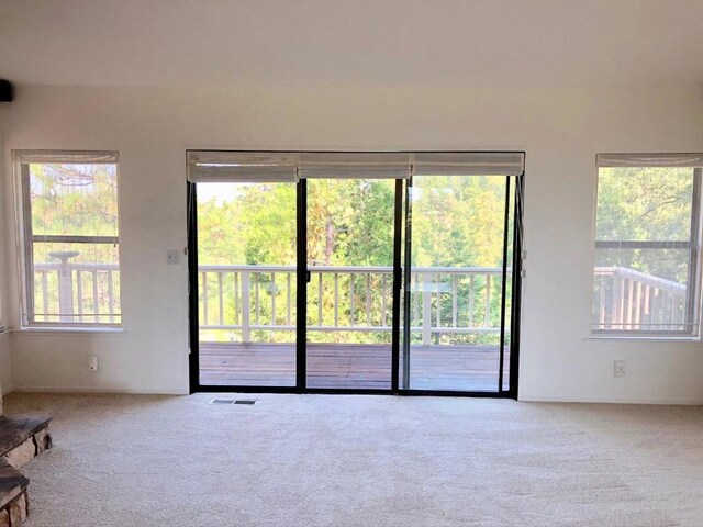 view of carpeted empty room