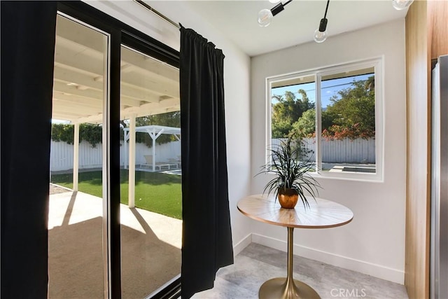 view of doorway to outside