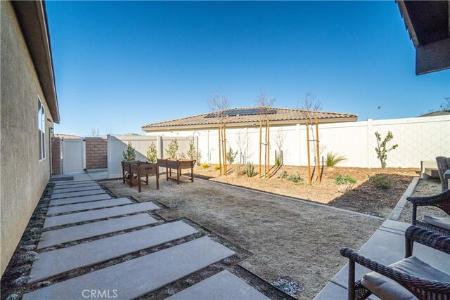 view of yard with a patio