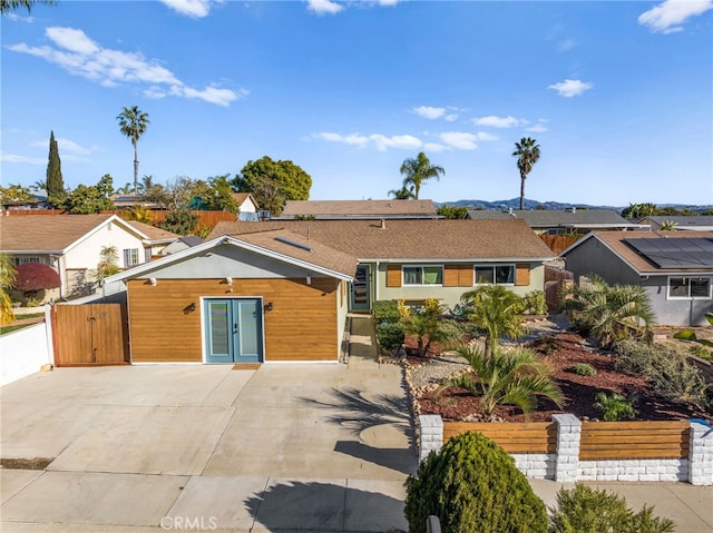 back of property featuring french doors