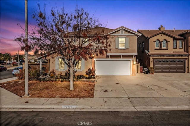 view of front of home featuring a garage