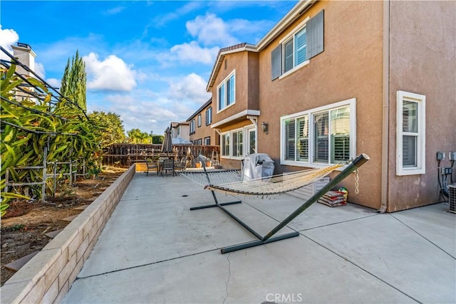 view of patio featuring area for grilling