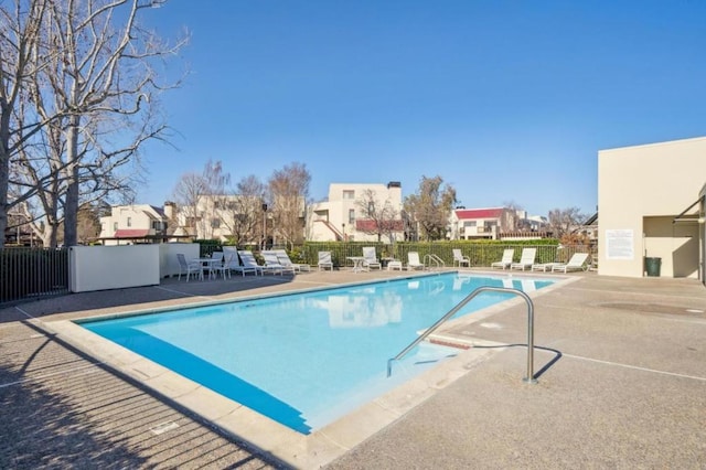 view of pool with a patio area