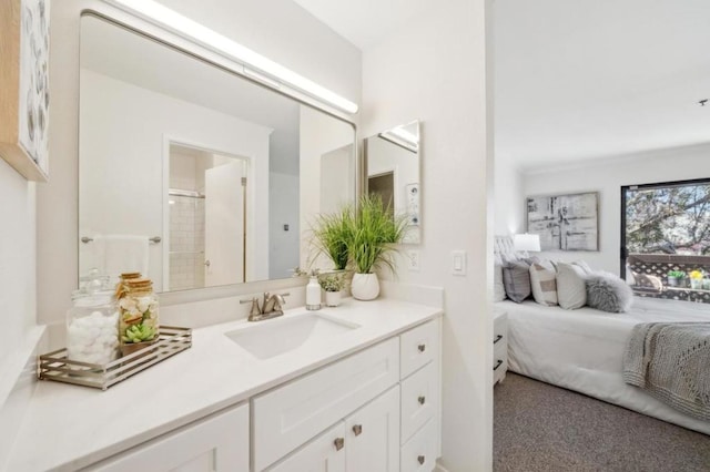 bathroom with vanity