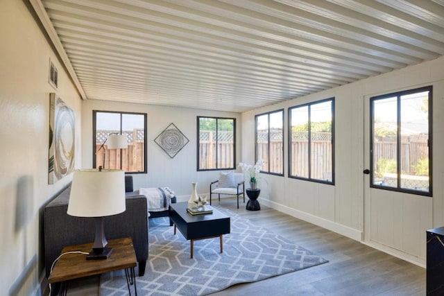 view of sunroom / solarium