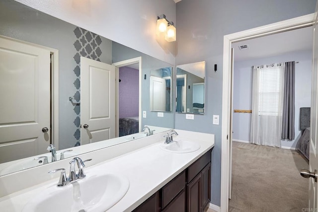 bathroom with vanity