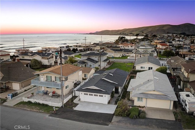29 11th St, Cayucos, CA 93430 - aerial view of residential area with a water and mountain view