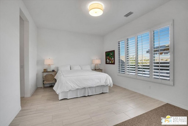 view of tiled bedroom