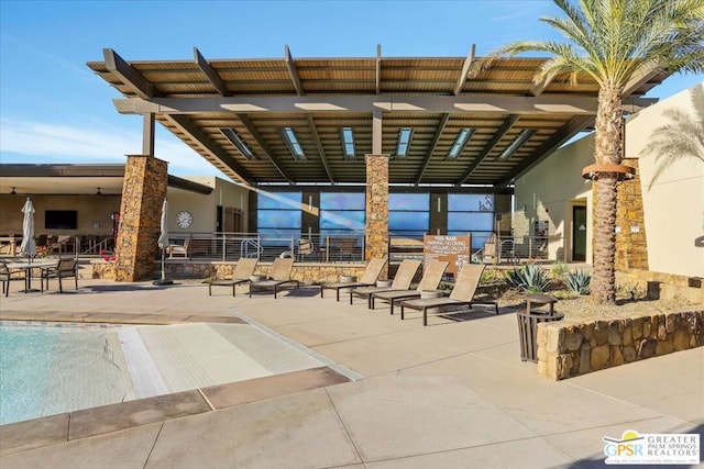 surrounding community featuring a patio