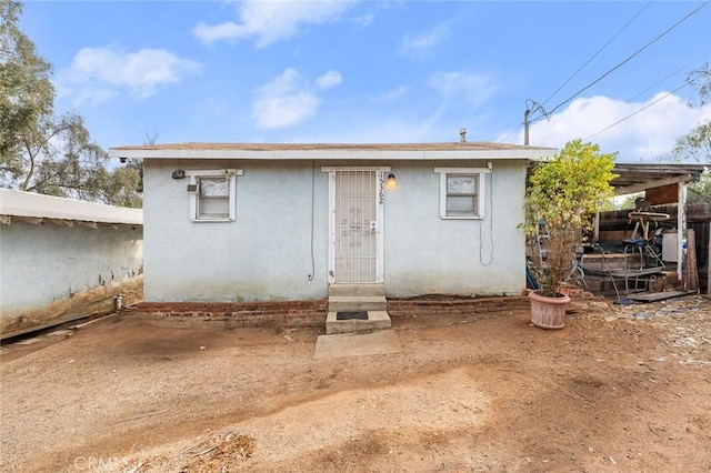 view of back of property