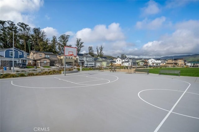 view of basketball court