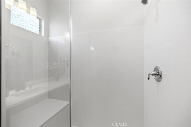 bathroom with a shower