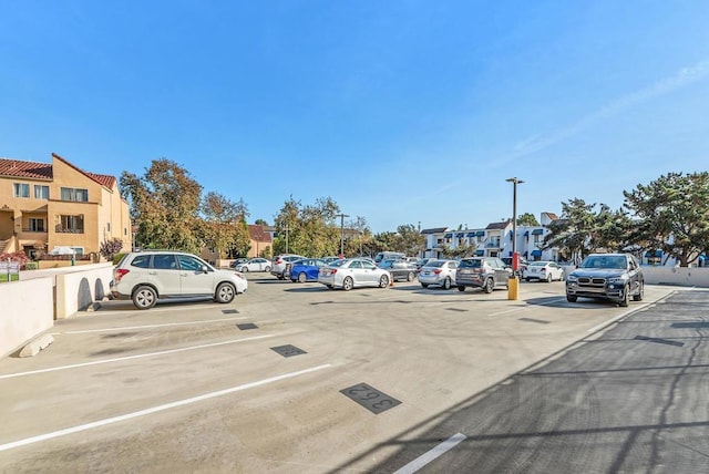 view of parking / parking lot