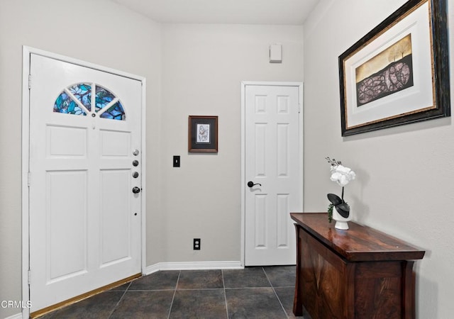 view of tiled entryway