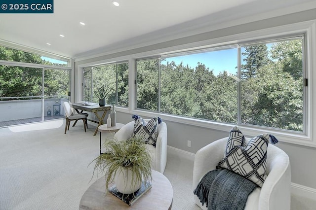 view of sunroom / solarium