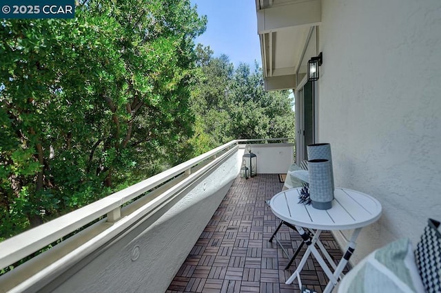 view of balcony