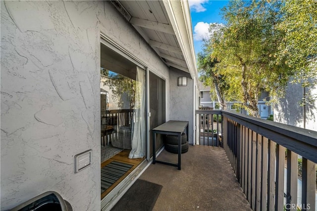 view of balcony