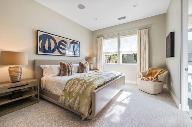 bedroom featuring carpet floors