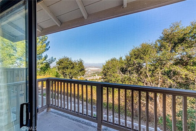 view of balcony