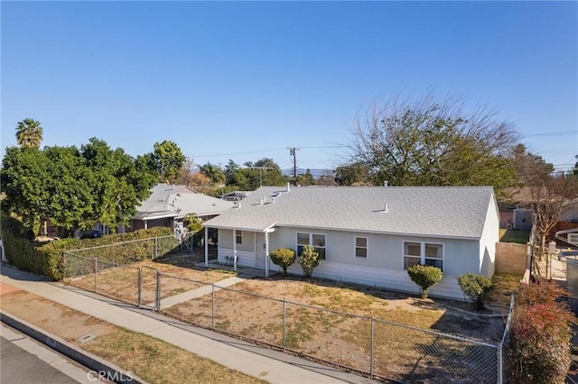 view of ranch-style house