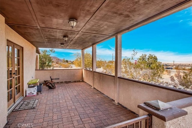 view of patio / terrace featuring a balcony