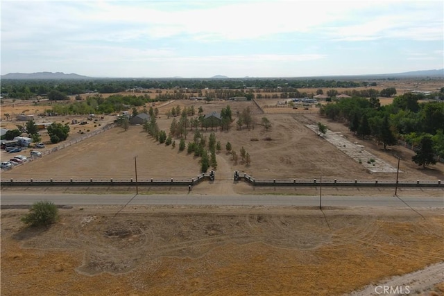 bird's eye view with a rural view