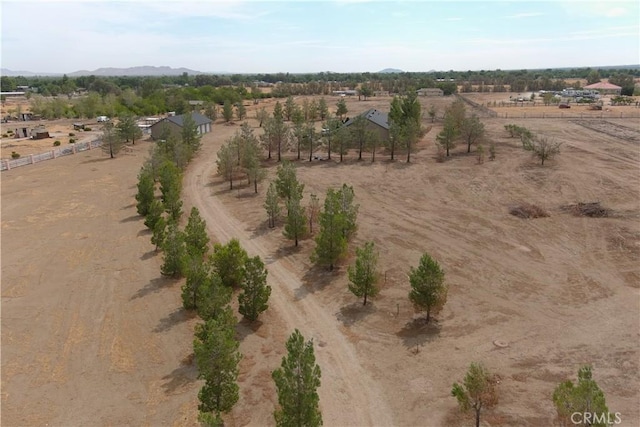 drone / aerial view featuring a rural view