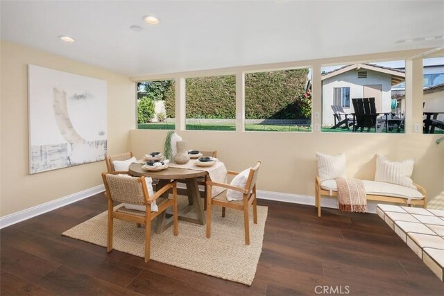 sunroom with a wealth of natural light