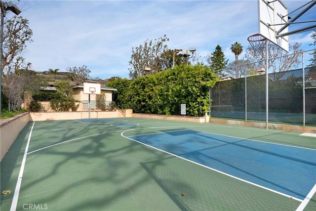 view of sport court