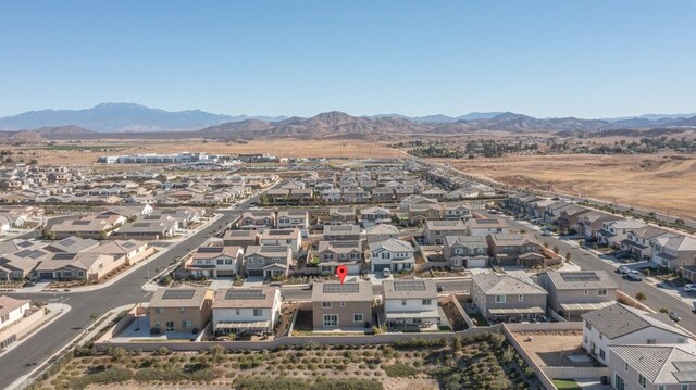 aerial view featuring a mountain view