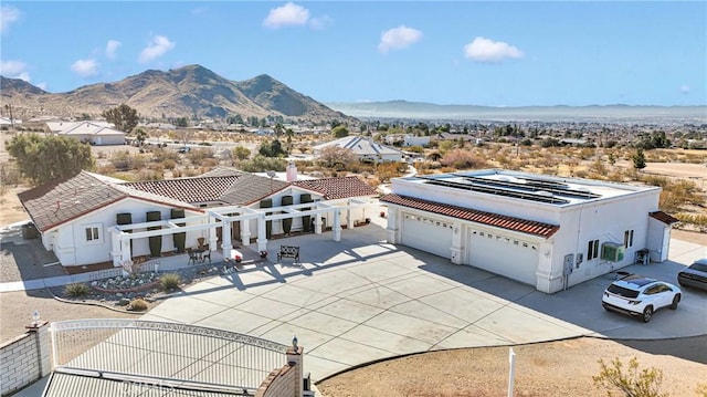 exterior space featuring a mountain view